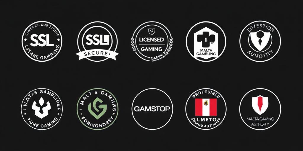 Trust badges - SSL Secure, Licensed Gaming, Responsible Gambling
